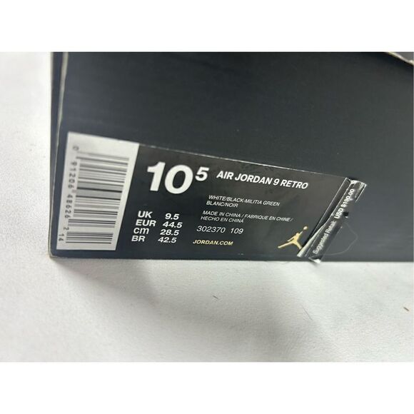 Size 10.5 worn 1x - Jordan 9 Retro Statue‎ 2015 w/ box - Picture 5 of 8